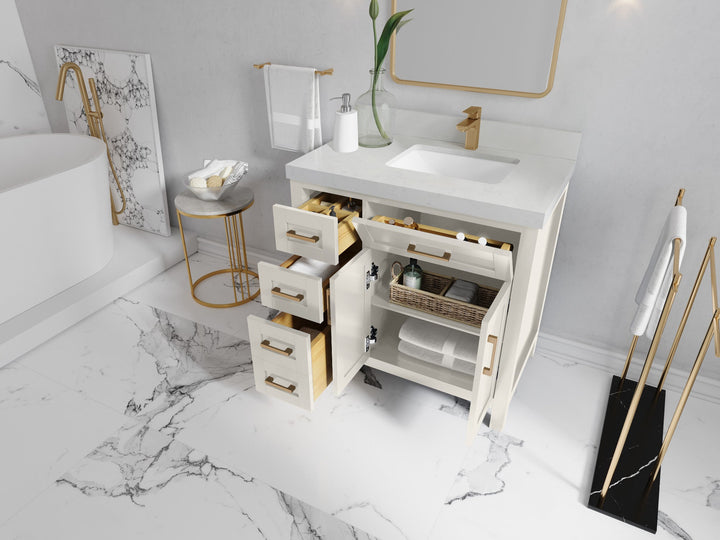 Cambridge 36 in. W x 22 in. D Right Offset Sink Bathroom Vanity - photo 3