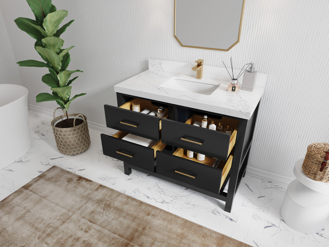 Parker 42 in. W x 22 in. D Single Sink Bathroom Vanity
