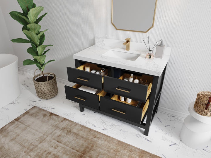 Parker 42 in. W x 22 in. D Single Sink Bathroom Vanity - photo 3