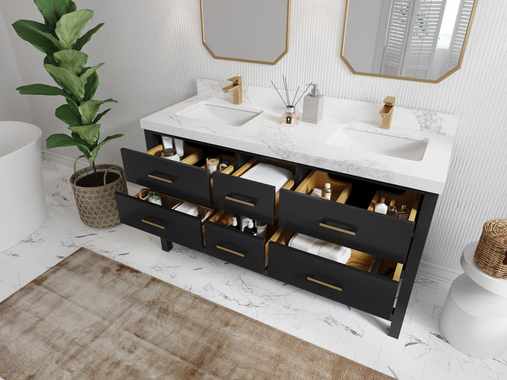 Parker 60 in. W x 22 in. D Double Sink Bathroom Vanity - photo 3