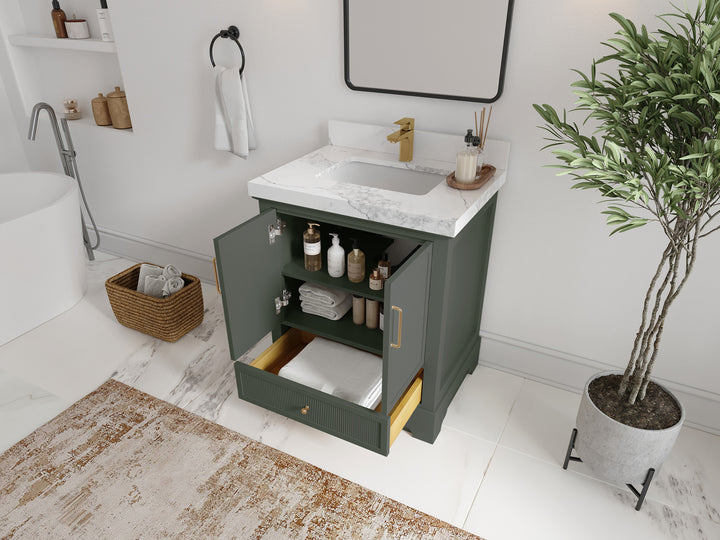 Alys 30 in. W x 22 in. D Single Sink Bathroom Vanity - photo 3