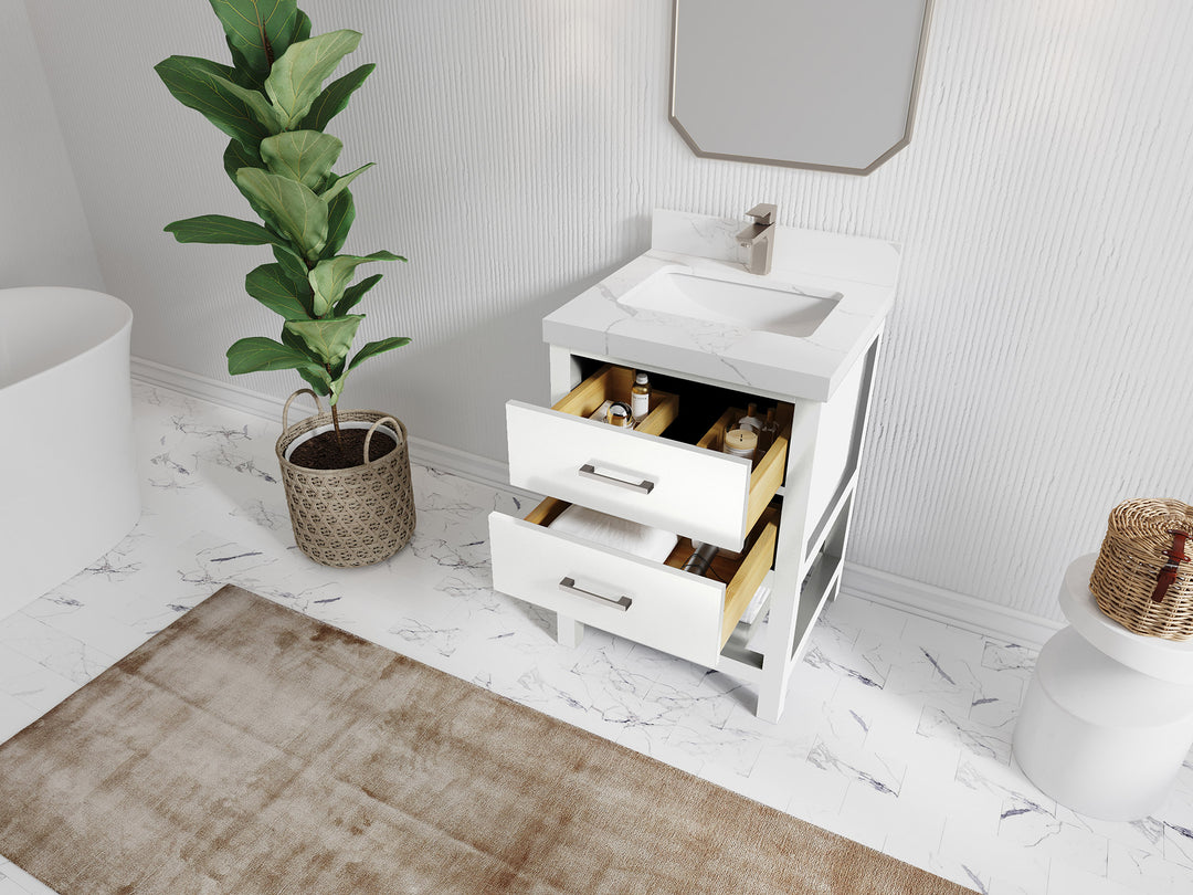 Parker 24 in. W x 22 in. D Single Sink Bathroom Vanity
