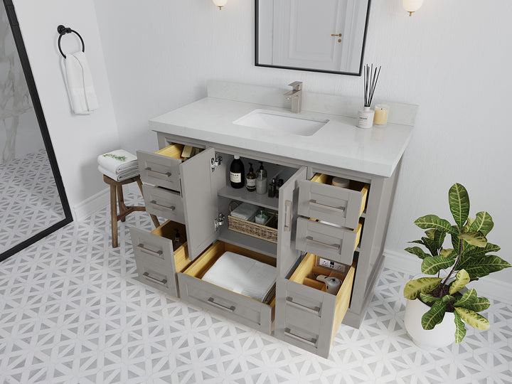 Boston 48 in. W x 22 in. D Single Sink Bathroom Vanity - photo 3