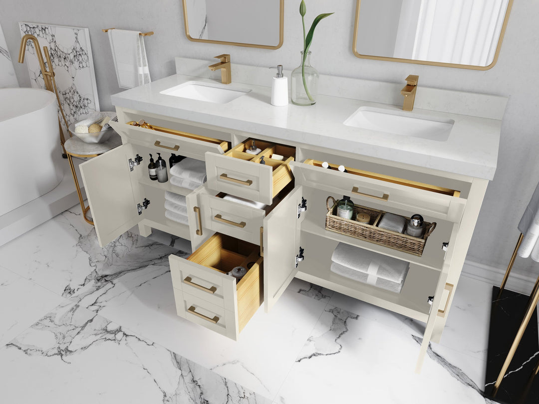 Cambridge 72 in. W x 22 in. D Double Sink Bathroom Vanity