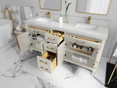 Cambridge 72 in. W x 22 in. D Double Sink Bathroom Vanity - photo 3