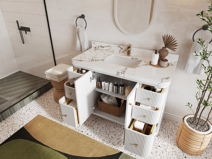 Miami 48 in. W x 22 in. D Single Sink Bathroom Vanity - photo 3