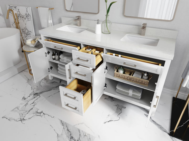 Cambridge 72 in. W x 22 in. D Double Sink Bathroom Vanity - photo 3