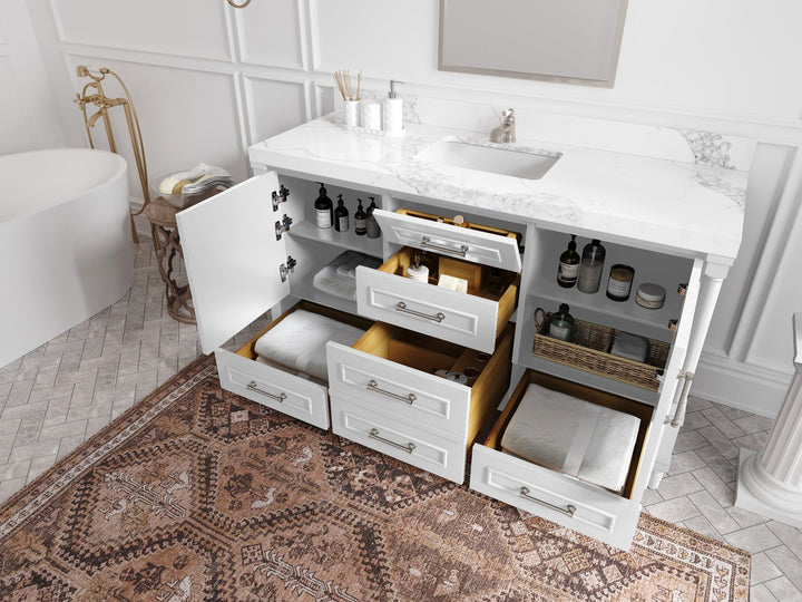 Aberdeen 60 in. W x 22 in. D Single Sink Bathroom Vanity - photo 3