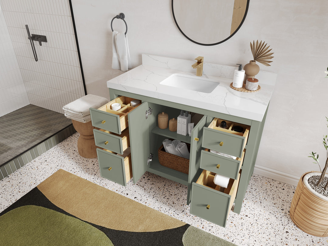 Chicago 48 in. W x 22 in. D Single Sink Bathroom Vanity