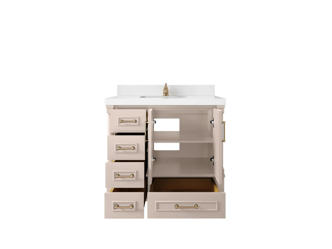 Aberdeen 36 in. W x 22 in. D Center Sink Bathroom Vanity