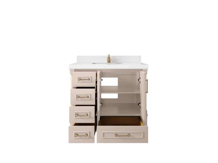 Aberdeen 36 in. W x 22 in. D Center Sink Bathroom Vanity - photo 4