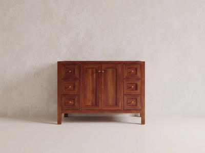 Nashville Teak Wood 48 in. W x 22 in. D Single Sink Bathroom Vanity