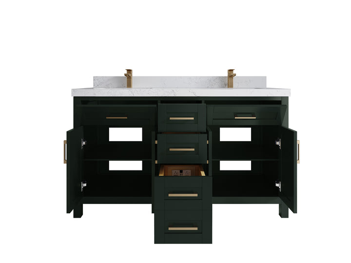 Cambridge 60 in. W x 22 in. D Double Sink Bathroom Vanity - photo 6