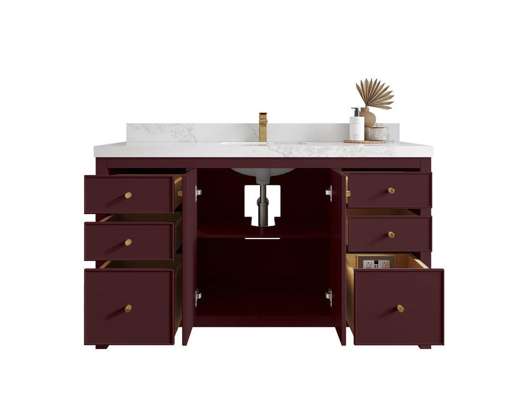 Chicago 60 in. W x 22 in. D Single Sink Bathroom Vanity