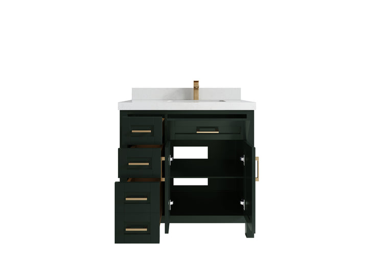 Cambridge 36 in. W x 22 in. D Right Offset Sink Bathroom Vanity - photo 5