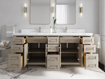 Cambridge 80 in. W x 22 in. D Double Sink Bathroom Vanity