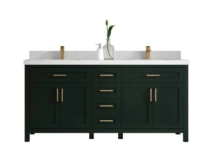 Cambridge 72 in. W x 22 in. D Double Sink Bathroom Vanity - photo 1