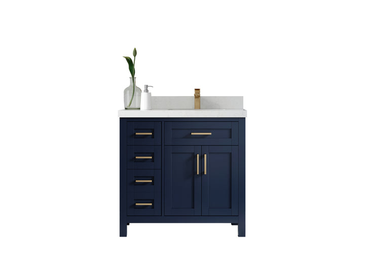 Cambridge 36 in. W x 22 in. D Right Offset Sink Bathroom Vanity - photo 1