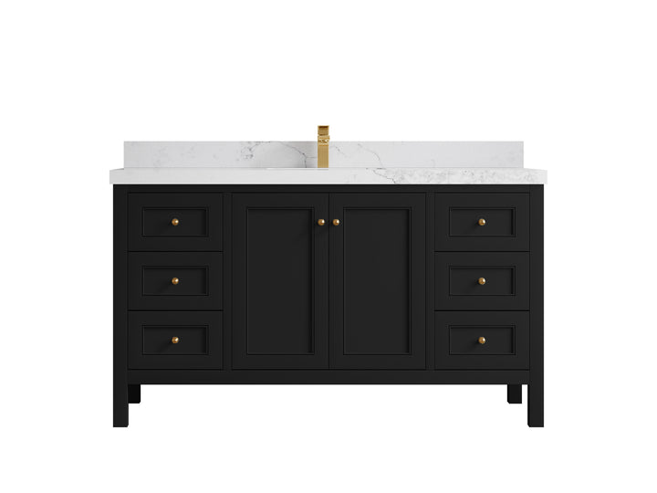 Nashville 60 in. W x 22 in. D Single Sink Bathroom Vanity - photo 1