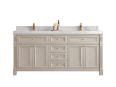 Paris 72 in. W x 22 in. D Double Sink Bathroom Vanity - photo 1