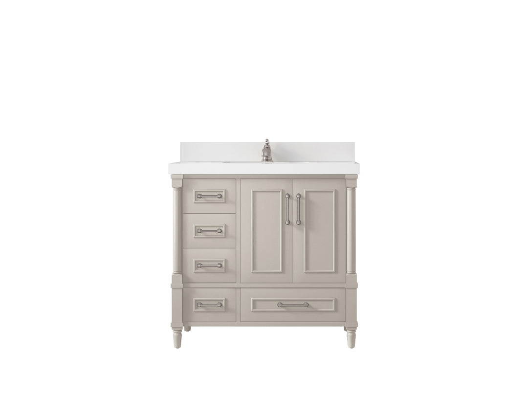 Aberdeen 36 in. W x 22 in. D Center Sink Bathroom vanity
