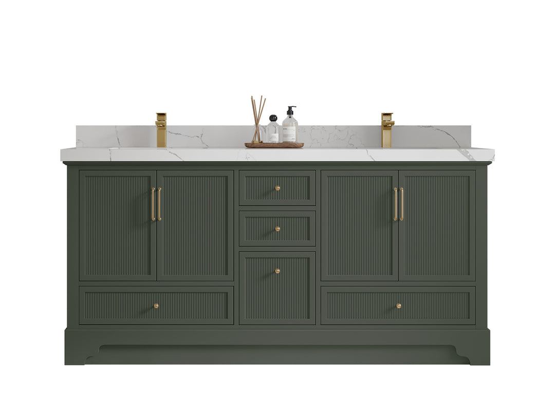 Alys 72 in. W x 22 in. D Double Sink Bathroom Vanity