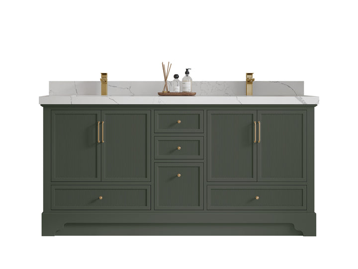 Alys 72 in. W x 22 in. D Double Sink Bathroom Vanity - photo 1