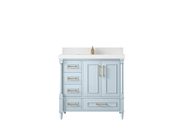 Aberdeen 36 in. W x 22 in. D Center Sink Bathroom vanity - photo 1