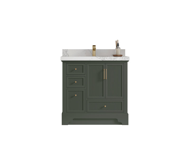 Alys 36 in. W x 22 in. D Center Sink Vanity for Modern Bathrooms - photo 1