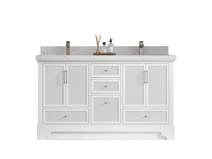 Alys 60 in. W x 22 in. D Double Sink Bathroom Vanity - photo 1