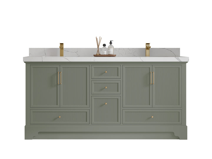 Alys 72 in. W x 22 in. D Double Sink Bathroom Vanity - photo 1