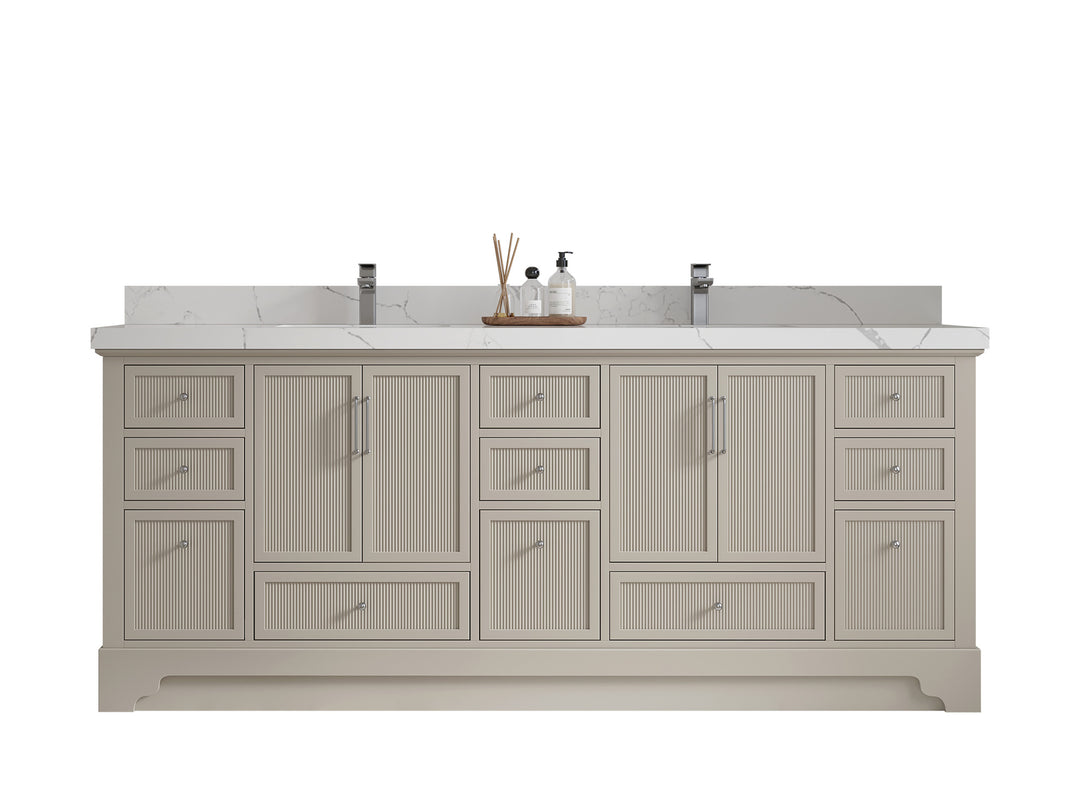 Alys 84 in. W x 22 in. D Double Sink Bathroom Vanity