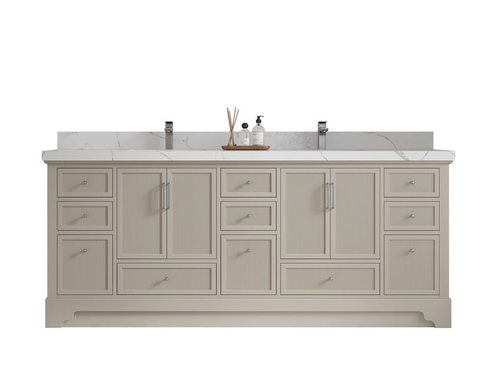 Alys 84 in. W x 22 in. D Double Sink Bathroom Vanity - photo 1