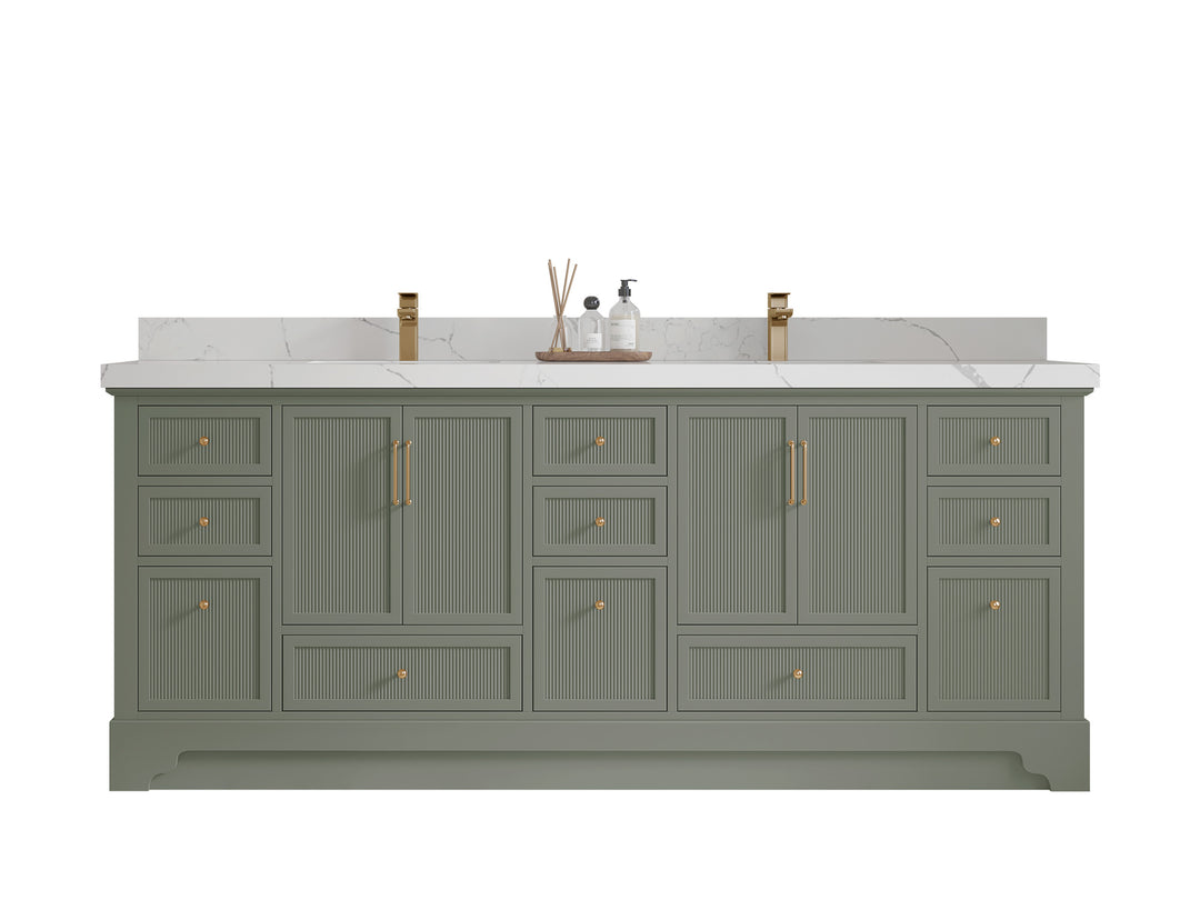 Alys 84 in. W x 22 in. D Double Sink Bathroom Vanity