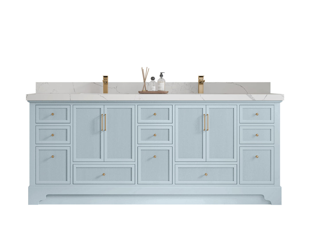 Alys 84 in. W x 22 in. D Double Sink Bathroom Vanity
