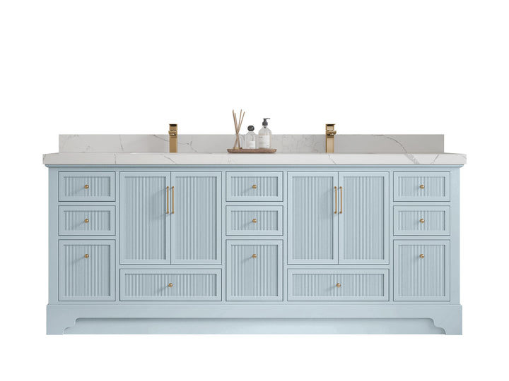 Alys 84 in. W x 22 in. D Double Sink Bathroom Vanity - photo 1