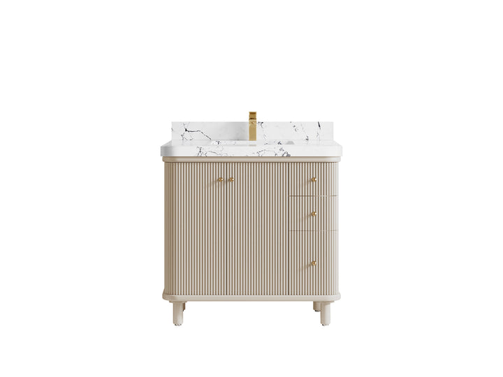 Miami Collection Bath Vanity - 36" W x 22" D with Center Sink - photo 1