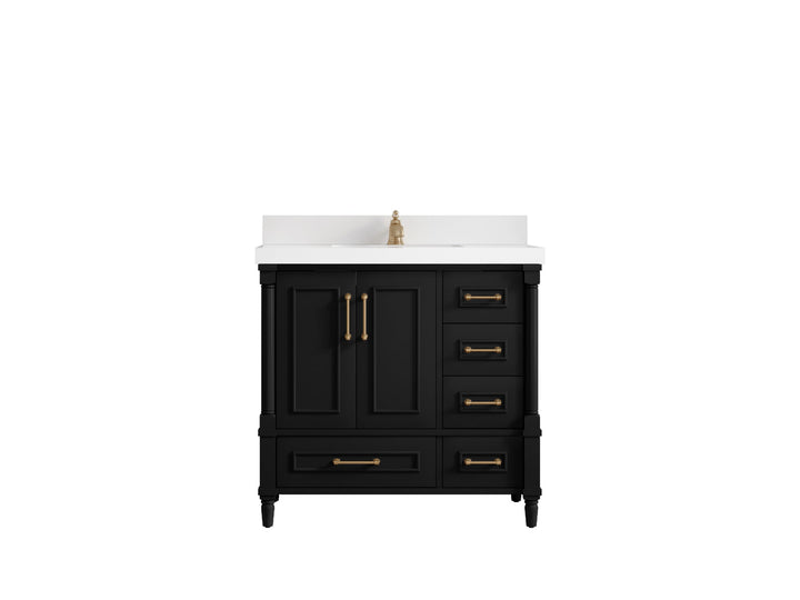 Aberdeen 36 in. W x 22 in. D Center Sink Bathroom Vanity - photo 1