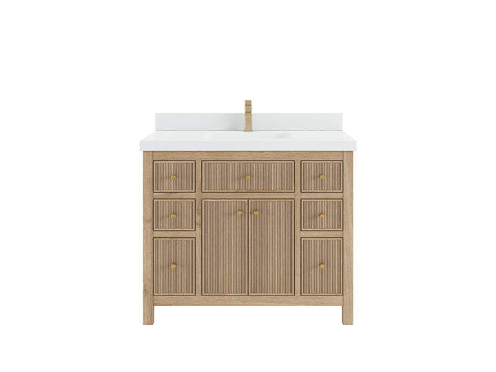 Sonoma Teak Wood 42 in. W x 22 in. D Single Sink Bathroom Vanity - photo 1