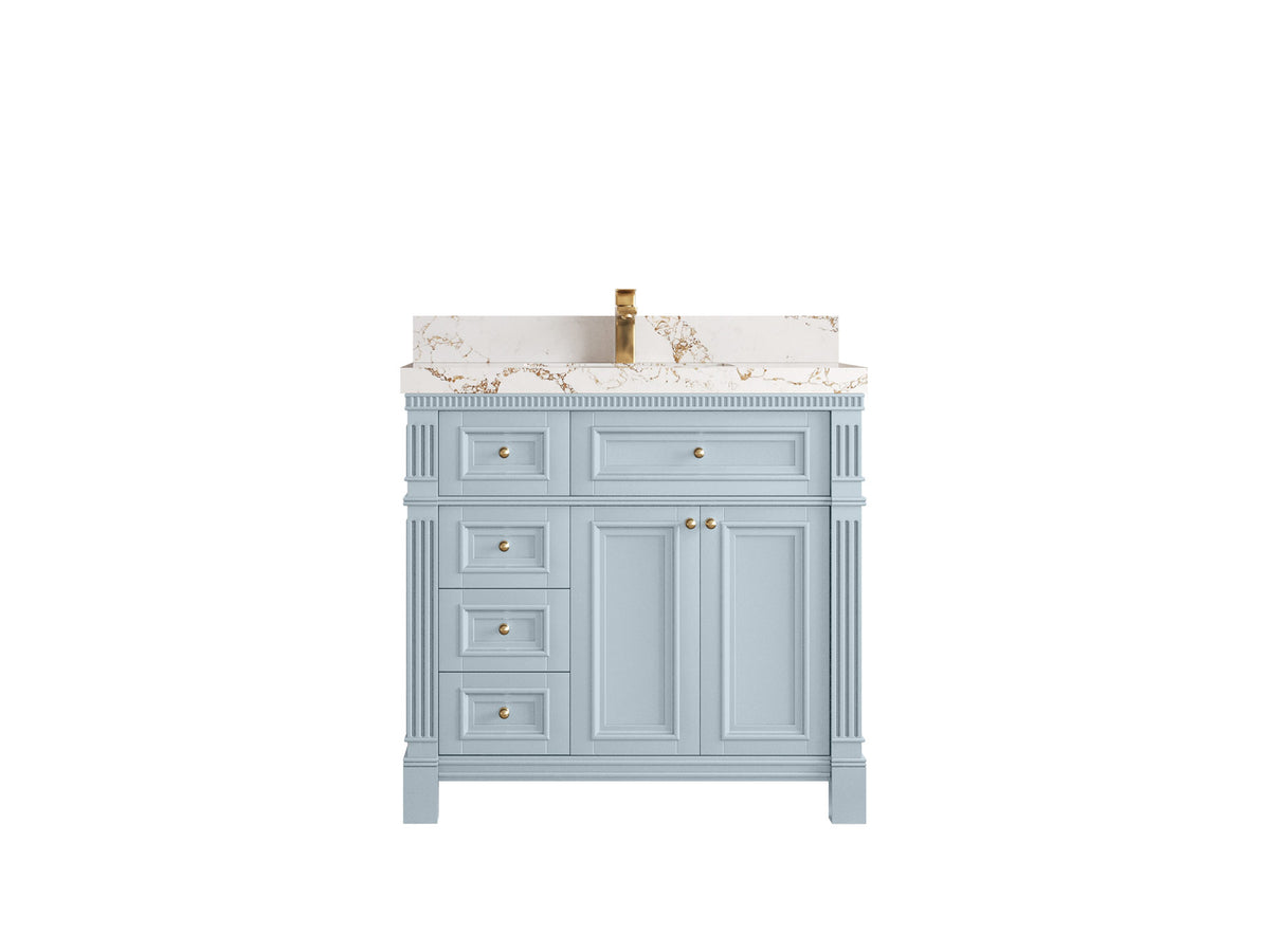 Paris 36 in. W x 22 in. D Center Sink Bathroom Vanity