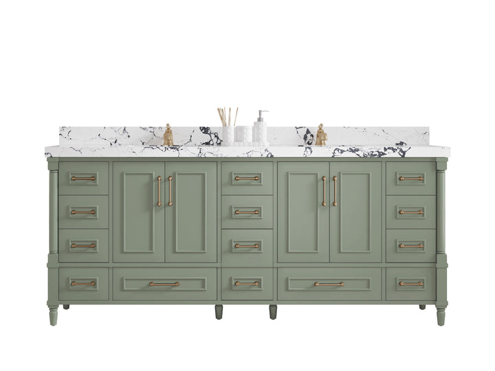 Aberdeen 80 in. W x 22 in. D Double Sink Bathroom Vanity - photo 1