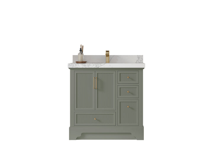 Alys 36 in. W x 22 in. D Center Sink Bathroom Vanity - photo 1