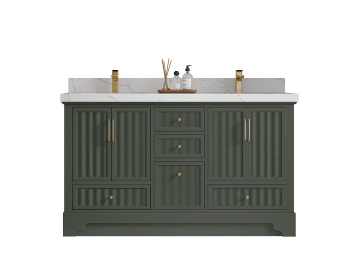 Alys 60 in. W x 22 in. D Double Sink Bathroom Vanity - photo 1