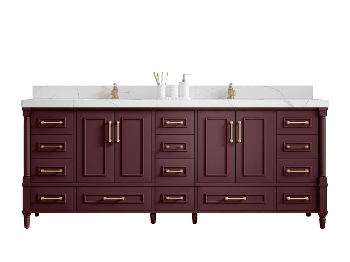 Aberdeen 84 in. W x 22 in. D Double Sink Bathroom Vanity - photo 1