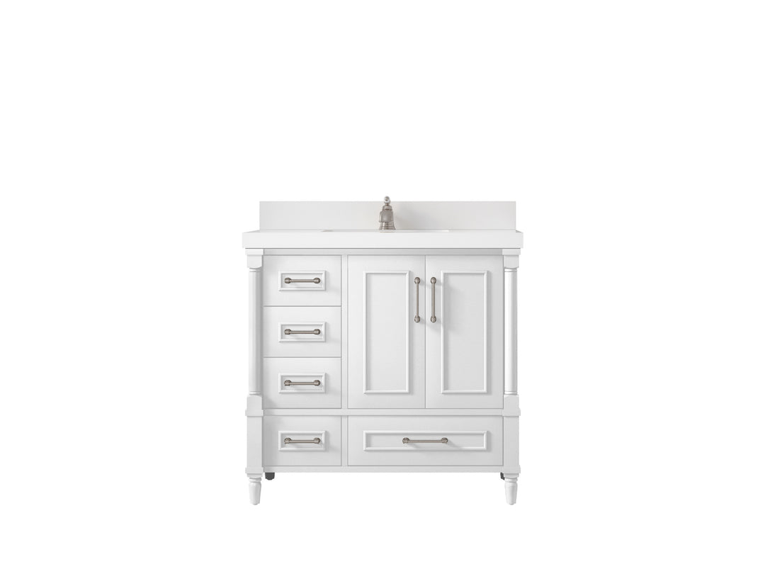 Aberdeen 36 in. W x 22 in. D Center Sink Bathroom vanity