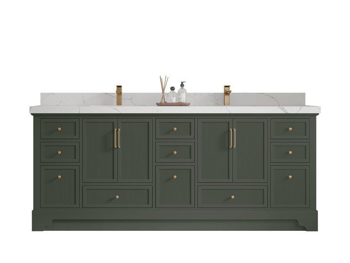 Alys 84 in. W x 22 in. D Double Sink Bathroom Vanity - photo 1