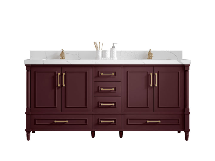 Aberdeen 72 in. W x 22 in. D Double Sink Bathroom Vanity - photo 1