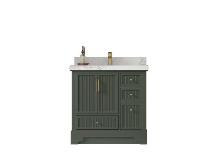 Alys 36 in. W x 22 in. D Center Sink Bathroom Vanity - photo 1