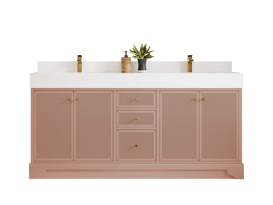Manhattan 72 in. W x 22 in. D Double Sink Bathroom Vanity