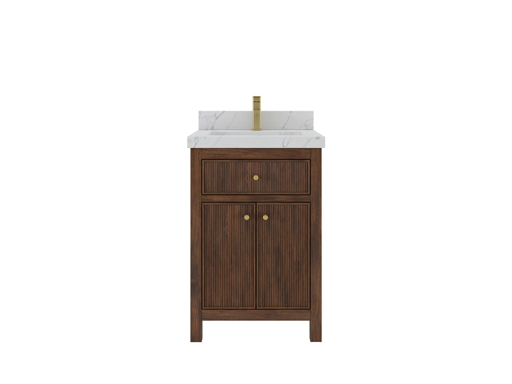 Sonoma Teak Wood 24 in. W x 22 in. D Single Sink Bathroom Vanity - photo 1